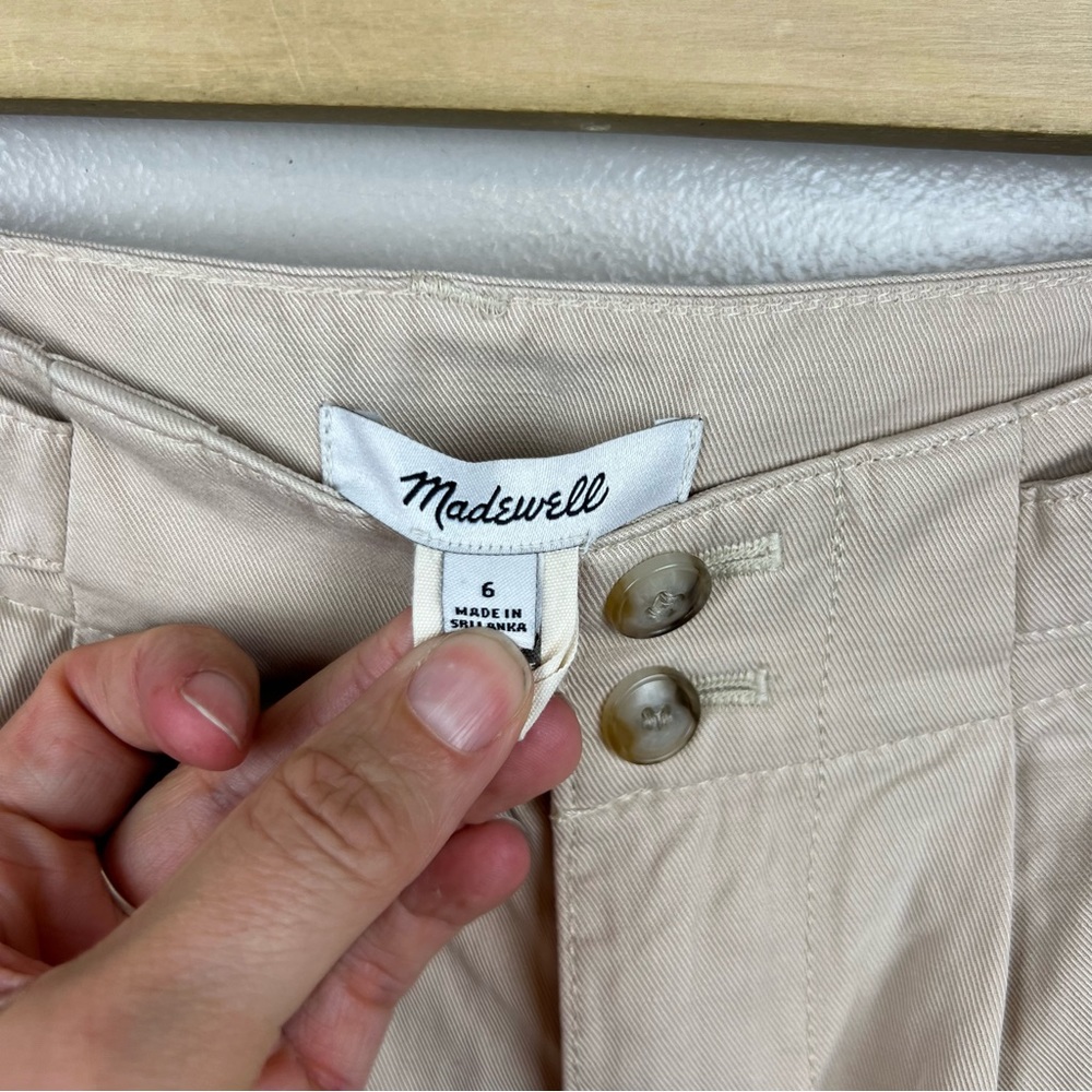 Madewell Harlow Wide Leg Pants in Cream size 6 - Picture 3 of 12